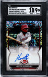 Hector Rodriguez SGC 9 2023 Bowman Chrome 1st Speckle Auto Card /299