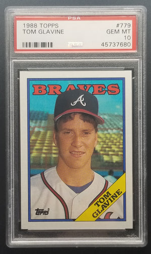 Tom Glavine PSA 10 1988 Topps Rookie Card GEM MT - XFMSports