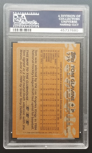Tom Glavine PSA 10 1988 Topps Rookie Card GEM MT - XFMSports