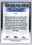 Bryson Stott Stars of MLB Rookie Card 2022 Topps Update Phillies RC SMLB-83 - XFMSports
