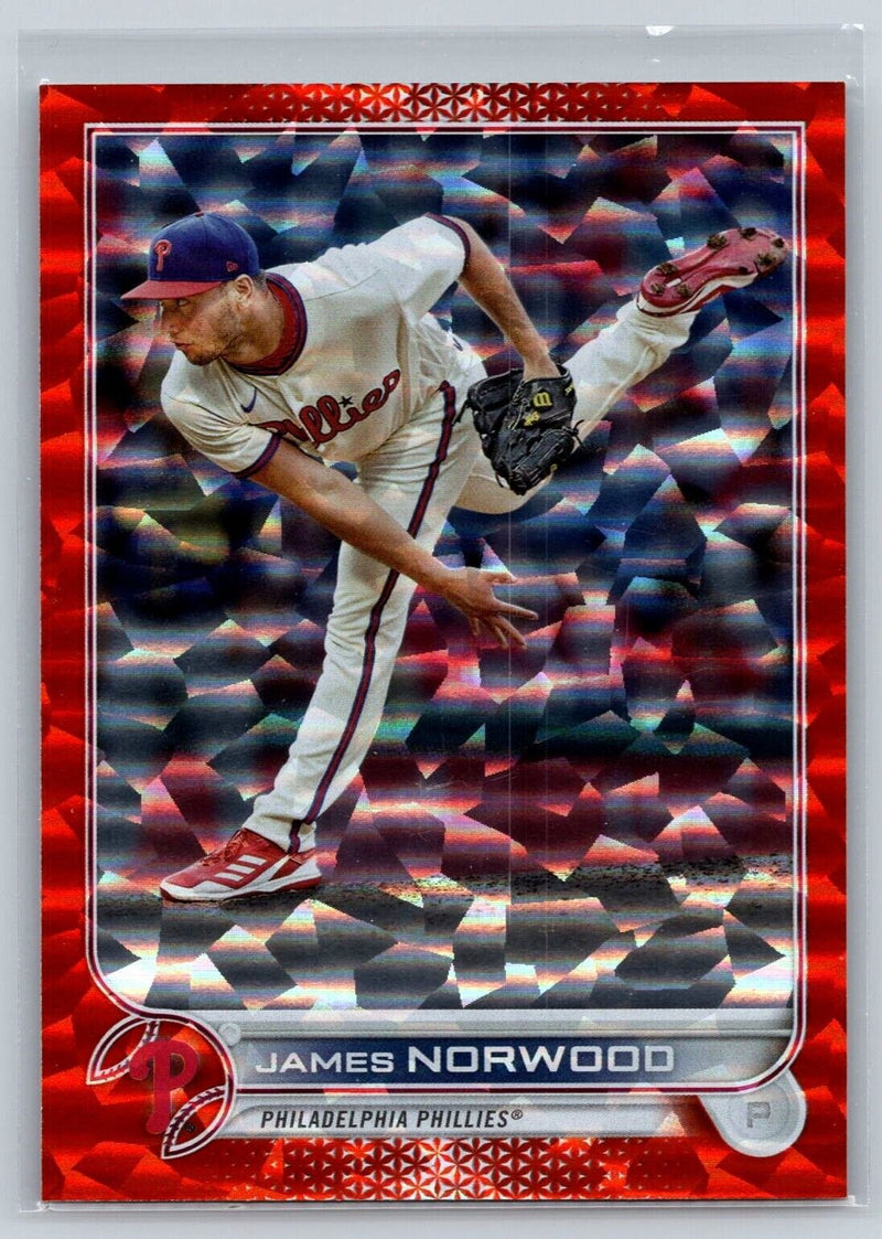 James Norwood Orange Foil Parallel Card 2022 Topps Update Rangers #US193 /299 - XFMSports