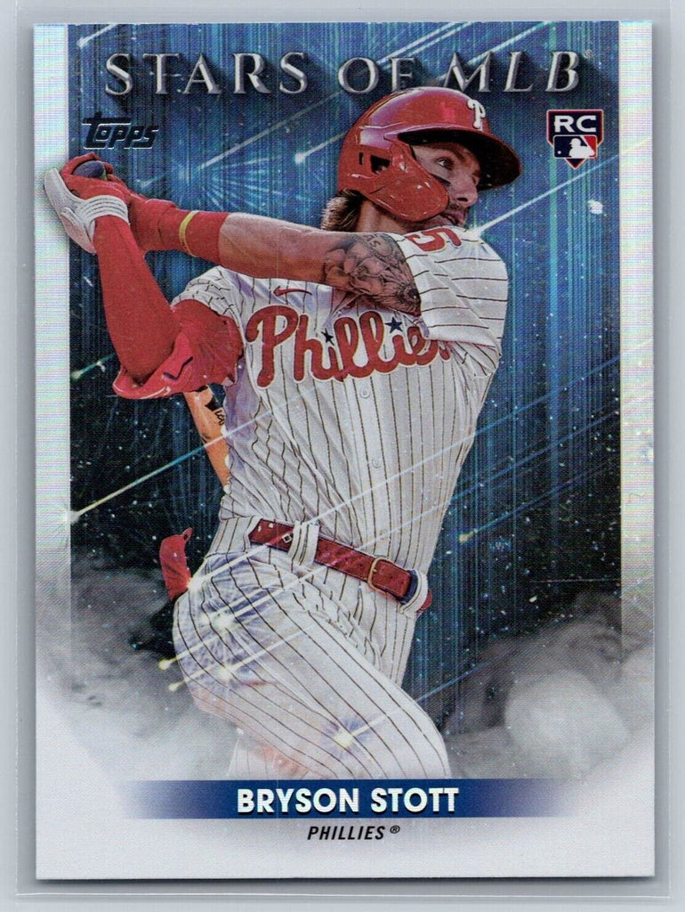 Bryson Stott Stars of MLB Rookie Card 2022 Topps Update Phillies RC SMLB-83 - XFMSports