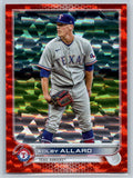 Kolby Allard Orange Foil Parallel Card 2022 Topps Update Rangers #US122 /299