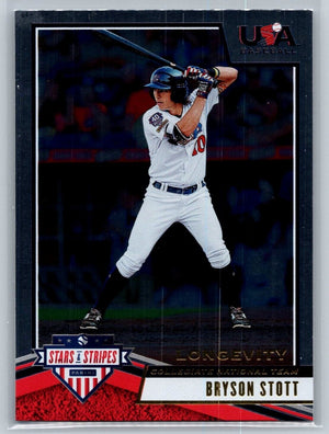 2019 Panini USA Stars & Stripes Longevity Bryson Stott Card #11 Phillies - XFMSports