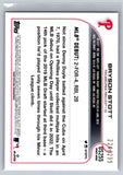 Bryson Stott 2022 Topps Update Rookie Debut Orange Foil Phillies Rookie /299 - XFMSports