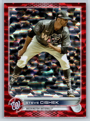 Steve Cishek Red Foil Parallel Card 2022 Topps Update Nationals #US296 /199 - XFMSports
