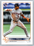 Jeremy Pena 2022 Topps Update Rookie Card Houston Astros #US253 - XFMSports