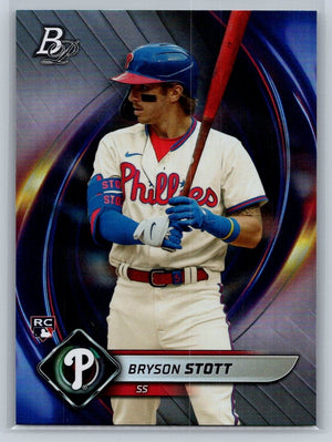 2022 Bowman Platinum Bryson Stott Rookie Card #24 Phillies - XFMSports