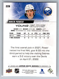 Owen Power 2022-23 Upper Deck Young Guns Rookie Card #228 Buffalo Sabres RC - XFMSports