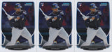 2013 Bowman Chrome Marcell Ozuna Rookie Card #108 - Lot of (3) - XFMSports